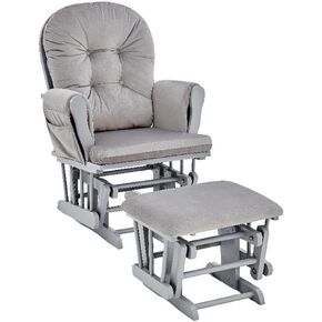 Suite Bebe Mason Glider Rocker with Ottoman, Beige and Espresso in Kuwait