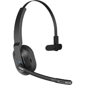 EKSA Wireless Headset, Bluetooth 5.2 Headset with Noise Cancelling Microphone & USB Dongle, 55H Playtime On Ear Headphone for Home Office, Remote Work, Call Center, Suitable for Phone PC Laptop Tablet