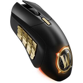 SteelSeries Aerox 9 Wireless: World of Warcraft Edition — Free in-Game Item — MMO Gaming Mouse — 18 Programmable Buttons — Lightweight — Bluetooth/2.4GHz — 18K DPI TrueMove Air Sensor
