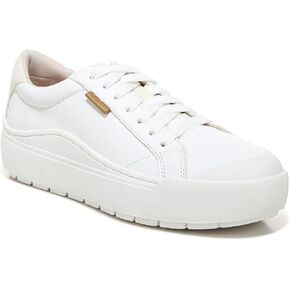 Dr. Scholl's Womens Time Off Sneaker White Smooth 7 W