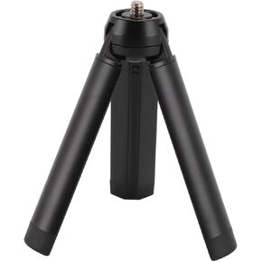 Mini Vlog Tripod, Anti Slip Foldable Camera Tabletop Stand with 1/4 Inch Screw, Stable Aluminum Alloy Action Camera Stabilizer for Pocket