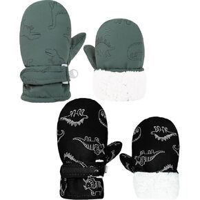 ENBAOHUI Baby Gloves Toddler Snow Glove Waterproof Mittens Fleece Lined Winter Glove Kids Snow Ski Mitten for Baby Boys Girls