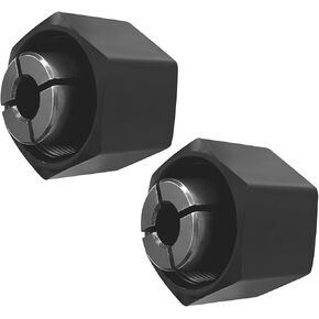 Collet 19691 1/4-inch 6.35mm replace for Dewalt 326286-04 DW6214 DW616 DW618, Bosch 2610906283, Hitachi 323-293(2 Pack)