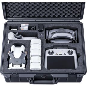 Lykus Titan MM420 Waterproof Hard Case for DJI Mini 4 Pro/Mini 3 Pro, Goggles 3/2/Integra, RC Motion 3/2, DJI RC2/RC/RC-N2/N1 and Accessories [CASE ONLY]