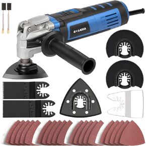 Oscillating Tool, 3.5A Oscillating Multi Tool with with 4° Oscillation Angle, 31 Piece Accessories Scraping, Grinding, Sanding, Cutting