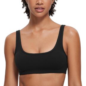 حمالة صدر صغيرة من CRZ YOGA Butterluxe للنساء - حمالة صدر رياضية لاسلكية منخفضة التأثير، حمالة صدر مبطنة لليوجا والتمارين الرياضية