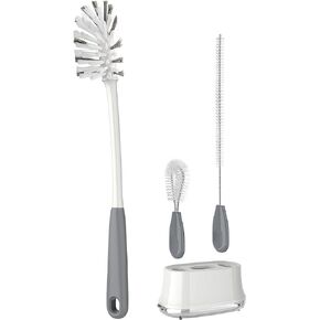 MR.SIGA Water Bottle Brush Cleaning Set with Storage Holder, Cleaning Brushes for Tumbler, Straw, Baby Bottles, Drinking Glasses