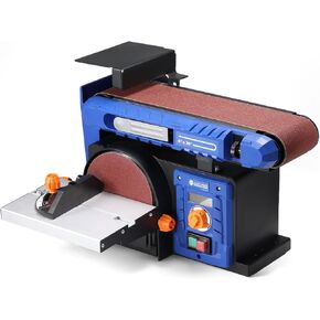 SainSmart Disc & Belt Sander 2-in-1, Adjustable Speed with Full Copper Motor, 0-90° Belt & 0-45° Tillable Worktable, Dust Collection Port – Perfect Sanders for Woodworking Projects