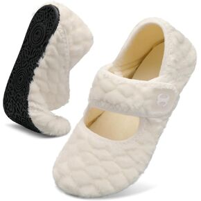 Comfy House Slippers for Women Men Wide Diabetic Sock Slippers Soft Slip On Slippers Cozy Barefoot House Shoes