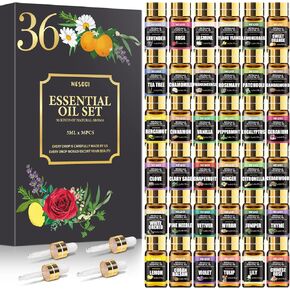70 Pcs Essential Oil Set -100% Natural Essential Oils-Perfect for Diffuser,Humidifier,Massage,Soap,Candle Bath Bombs Making,70 * 5ML(0.17oz)