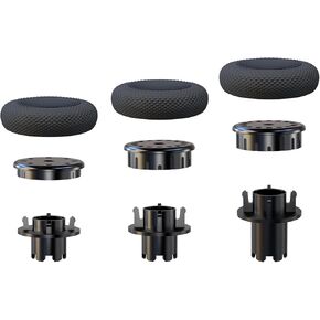 EXknight Controller Freaks for DualSense Edge, Height Adjustable Sticks for PS5 Pro Controller, 1 Low Rise(2 Heights), 1 Mid Rise(4 Heights), 1 High Rise(4 Heights)