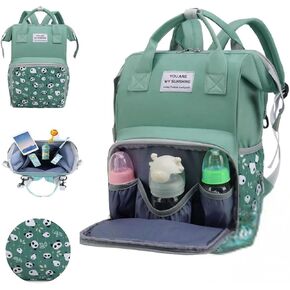 Small Diaper Bag Backpack - Pink Diaper Bag Backpack for Moms - Diaper Bag Backpack for Girl - Waterproof Baby Bag for Mom with Insulated Pockets & Stroller Straps, Diaper Bags for Baby Girl.