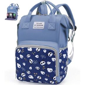 Small Diaper Bag Backpack - Pink Diaper Bag Backpack for Moms - Diaper Bag Backpack for Girl - Waterproof Baby Bag for Mom with Insulated Pockets & Stroller Straps, Diaper Bags for Baby Girl.