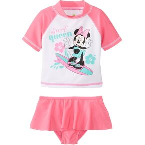 Disney Baby-Girls Newborn Minnie Mouse 2 Piece Rashguard Set
