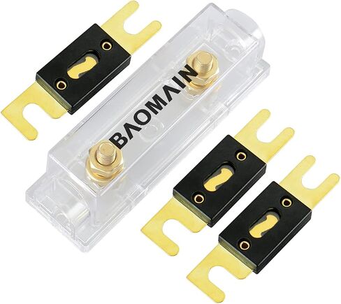 Baomain ANL-250A الحماية الكهربائية ANL فيوز 250 أمبير مع حامل فيوز 1 حزمة in Kuwait