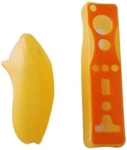 حافظة مطاطية من السيليكون وغطاء جل ناعم واقٍ لجهاز التحكم عن بعد لجهاز Wii Nunchuk Joystick من السيليكون (وردي) in Saudi Arabia