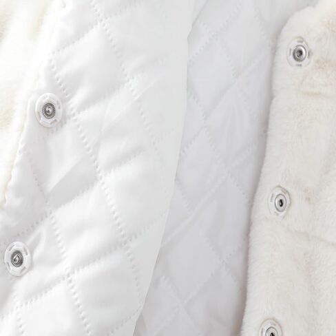 Happy Cherry Toddler Baby Girls Fuzzy Cape Coat Winter Faux Fur Coat in Saudi Arabia