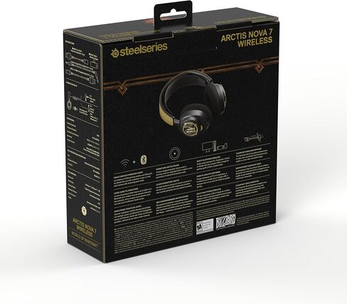 SteelSeries Arctis Nova 7 Wireless Multi-Platform Gaming Headset — World of Warcraft Edition — Free in-Game Items — 2.4GHz + Mixable Bluetooth — 38H USB-C Battery — PlayStation, PC, Switch in Saudi Arabia