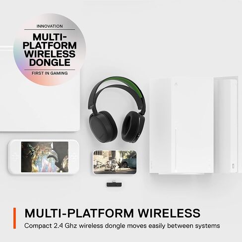 SteelSeries Arctis Nova 7 Wireless Multi-Platform Gaming Headset — World of Warcraft Edition — Free in-Game Items — 2.4GHz + Mixable Bluetooth — 38H USB-C Battery — PlayStation, PC, Switch in Saudi Arabia