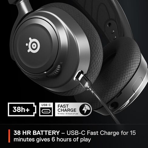 سماعة الألعاب اللاسلكية متعددة المنصات SteelSeries Arctis Nova 7 - إصدار World of Warcraft - عناصر مجانية داخل اللعبة - 2.4 جيجا هرتز + بلوتوث قابل للمزج - بطارية USB-C 38 ساعة - PlayStation، الكمبيوتر الشخصي، Switch in Kuwait