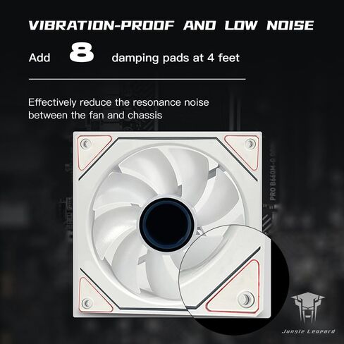 Prism 6PRO ARGB Reverse White Computer Case Fan,Infinite Mirror Light Effect Design Cooling Fan, 120mm CPU Fan PWM 1600RPM 61.5CFM 2MMH20 HDB Bearing for PC Chassis&CPU Cooler&Desktop Case in Saudi Arabia