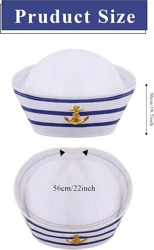Yacht Captain Hat Sailor Hat and Scarf Set Sailor Hat Boat Cap Navvy Rock Costume for Women Men Captains Dressing up Party in Saudi Arabia