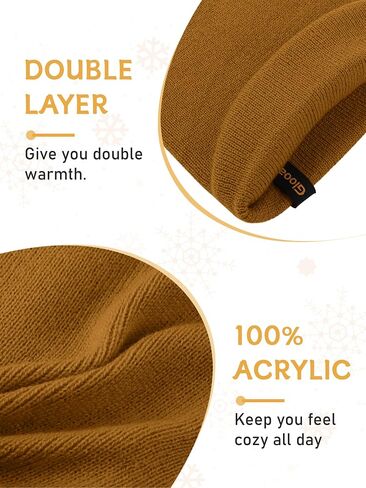 Glooarm Baby Beanie, Toddler Beanie Baby Boys Girls Beanies Kids Knit Winter Hats Newborn Infant Cuffed Caps, 0-6 Years in Saudi Arabia