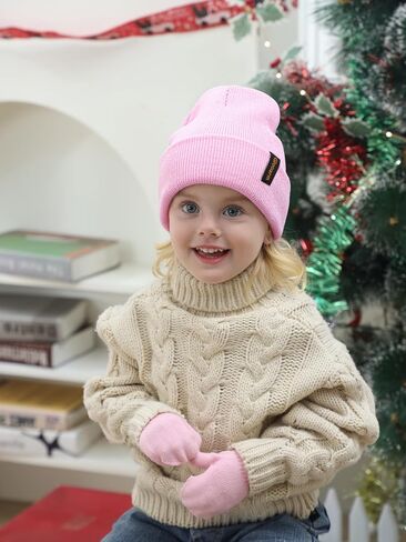 Glooarm Baby Beanie, Toddler Beanie Baby Boys Girls Beanies Kids Knit Winter Hats Newborn Infant Cuffed Caps, 0-6 Years in Saudi Arabia