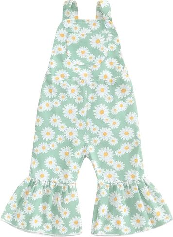 ملابس الخريف للفتيات الصغيرات من ZAXARRA، بذلة سفلية على شكل جرس للفتيات الصغيرات، بذلة ذات ساق واسعة، ملابس خريفية للأطفال البنات in Kuwait