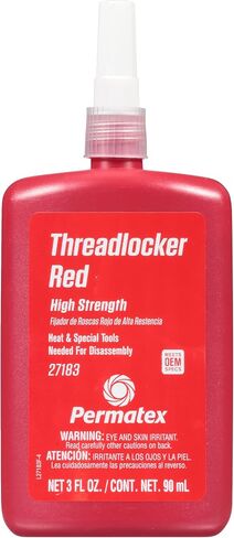 Permatex 27100-12PK High Strength Threadlocker Red, 6 ml (Pack of 12) in Saudi Arabia