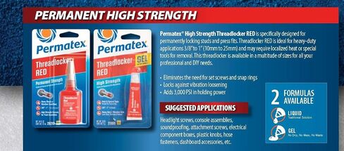 Permatex 27100-12PK High Strength Threadlocker Red, 6 ml (Pack of 12) in Saudi Arabia