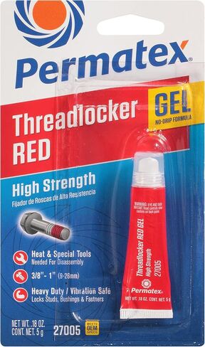 Permatex 27100-12PK High Strength Threadlocker Red, 6 ml (Pack of 12) in Saudi Arabia