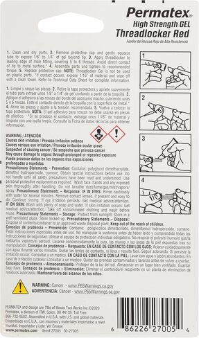 Permatex 27100-12PK High Strength Threadlocker Red, 6 ml (Pack of 12) in Saudi Arabia