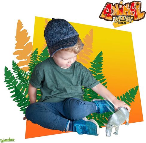 Zebra Toy Animal Adventure Replica Figure by Deluxebase. These Large Sized Zebra Animal Figures are The Ideal Safari Animal Toys for Kids. in Kuwait