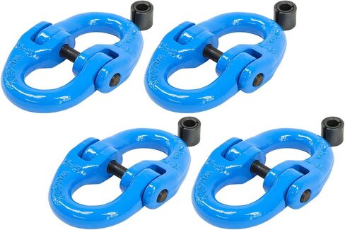 Mytee Products (2 Pack Grade 100 1/2" Forged Alloy Steel Hammerlock Coupling Link - Blue, 15,000 lbs Working Load Limit | Heavy Duty G100 Connecting HammerLink in Saudi Arabia
