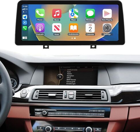 NINETOM 10.25 inch Touchscreen Wireless Apple CarPlay Android Auto Multimedia Car Radio Receiver for BMW 5 Series with CIC System, F10/F11(2010-2012) in Saudi Arabia
