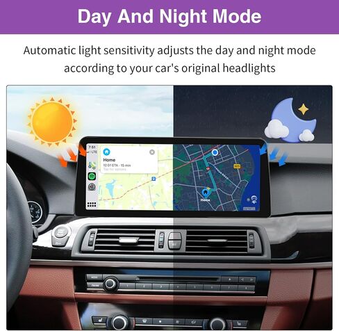 NINETOM 10.25 inch Touchscreen Wireless Apple CarPlay Android Auto Multimedia Car Radio Receiver for BMW 5 Series with CIC System, F10/F11(2010-2012) in Saudi Arabia