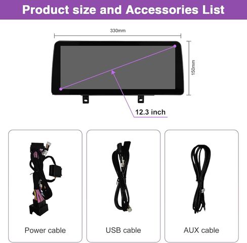 NINETOM 10.25 inch Touchscreen Wireless Apple CarPlay Android Auto Multimedia Car Radio Receiver for BMW 5 Series with CIC System, F10/F11(2010-2012) in Saudi Arabia