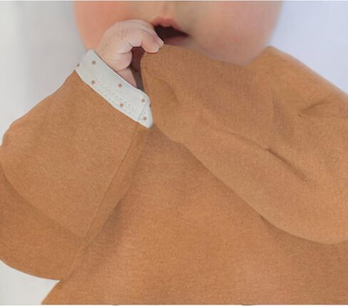 SwaddleDesigns Softest Cotton Baby Pajama Gown with Foldover Mitten Cuffs for Infant Boy and Girl, Newborn, 0-3 Months in Saudi Arabia