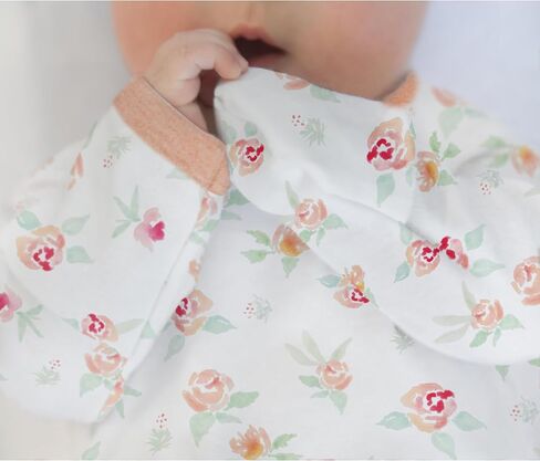 SwaddleDesigns Softest Cotton Baby Pajama Gown with Foldover Mitten Cuffs for Infant Boy and Girl, Newborn, 0-3 Months in Saudi Arabia
