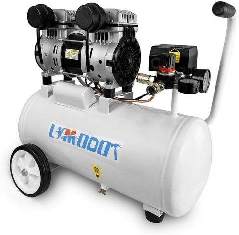 Air Compressor, Ultra Quiet Air Compressor, Only 68dB, 6 Gallon Durable Steel Air Tank, 4.2CFM @ 90PSI, Oil-Free, Ideal For Shop, Garage, Car, Pneumatic Tool, 1.7 HP in Kuwait