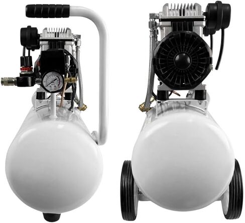 Air Compressor, Ultra Quiet Air Compressor, Only 68dB, 6 Gallon Durable Steel Air Tank, 4.2CFM @ 90PSI, Oil-Free, Ideal For Shop, Garage, Car, Pneumatic Tool, 1.7 HP in Kuwait