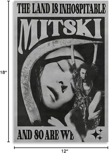 ملصق ميتسكي مغني ملصق ملصق ملصق عتيق لوحة زخرفية من القماش وملصقات جدارية وصورة فنية مطبوعة ملصقات ديكور لغرفة النوم العائلية الحديثة 12 × 18 بوصة (30 × 45 سم) in Kuwait