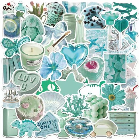 Aesthetic Stickers for Kindle,Laptop Computer,Phone, Scrapbook, Water Bottle, Aesthetic Vsco Stickers… in Saudi Arabia