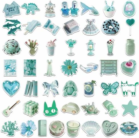 Aesthetic Stickers for Kindle,Laptop Computer,Phone, Scrapbook, Water Bottle, Aesthetic Vsco Stickers… in Saudi Arabia