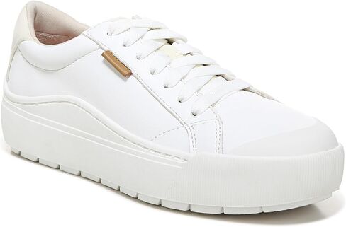 Dr. Scholl's Womens Time Off Sneaker White Smooth 9 W in Saudi Arabia