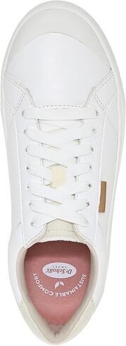 Dr. Scholl's Womens Time Off Sneaker White Smooth 9 W in Saudi Arabia