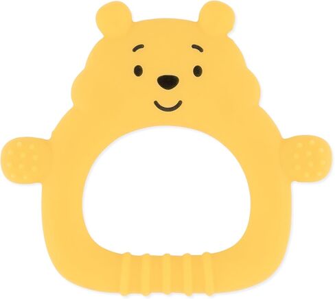 Bumkins Disney Baby Silicone Undroppable Teething Mitt, Freezer Toy Teether Keys, Soft Flexible Platinum Silicone Pacifier to Chew, Cool Teether Gum Relief, Essential Babies 3 Months, Winnie The Pooh in Saudi Arabia