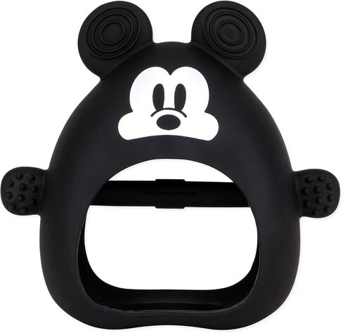 Bumkins Disney Baby Silicone Undroppable Teething Mitt, Freezer Toy Teether Keys, Soft Flexible Platinum Silicone Pacifier to Chew, Cool Teether Gum Relief, Essential Babies 3 Months, Winnie The Pooh in Kuwait