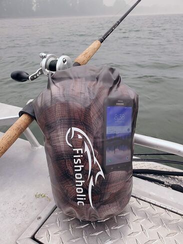 Fishoholic Dry Bag - Waterproof Gear Bags - Fail-Safe Snap - Made Tough & Durable for Kayaking Boating Fishing Hiking Camping Paddle Board & Tailgaiting in Saudi Arabia